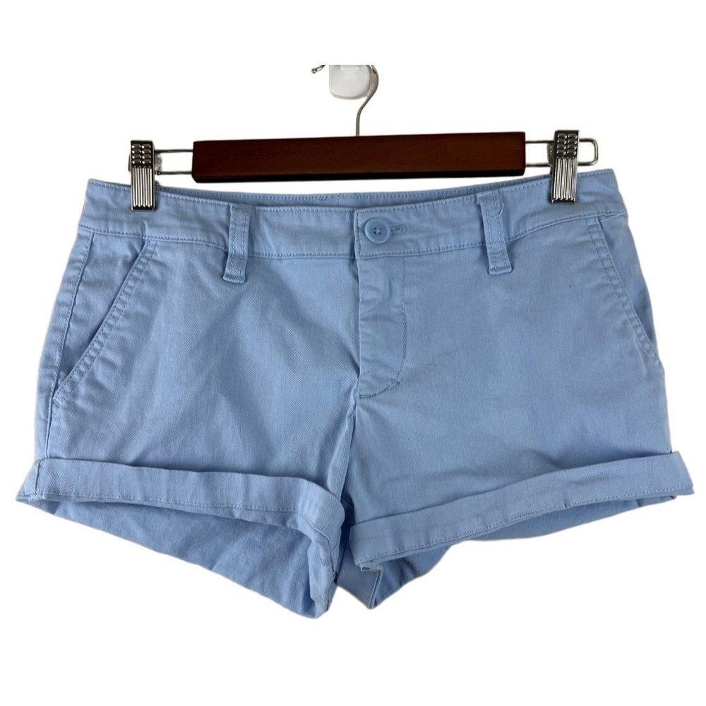 Victoria's Secret Blue Flap Pocket Chino Flat FrontShorts Women's Size 4